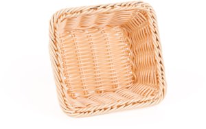 Koszyk prostokątny z polirattanu GN 1/6 176x162x65 mm, beżowy | TECHNICA, Gold Line 4