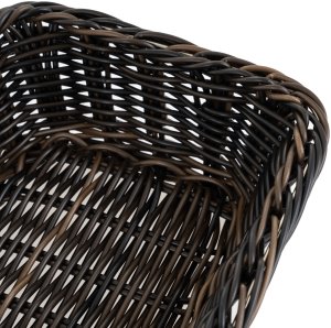 Koszyk prostokątny z polirattanu GN 1/4 265x162x65 mm, czarnobrązowy | TECHNICA, Gold Line 3