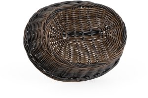 Koszyk owalny z polirattanu 250x190x80 mm, czarnobrązowy | TECHNICA, Gold Line 4