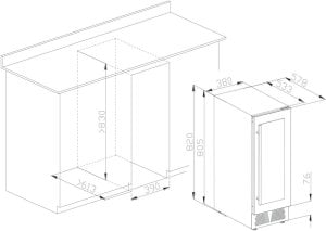 Wine refrigerator Guzzanti GZ-49B 3