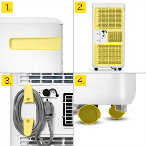 Klimatyzator Yoer 4w1 Klimatyzator PRZENOŚNY 2930W + WiFi + LED 22m - Yoer FrostBox PAC03W 12