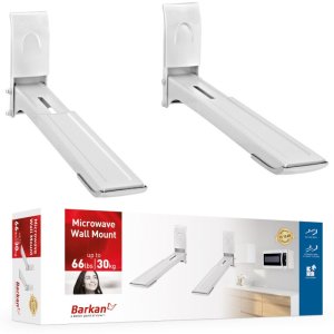 Uchwyt ścienny do kuchenki mikrofalowej 29-42cm biały 1
