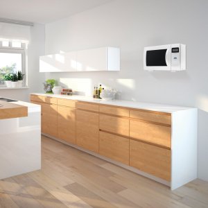 Uchwyt ścienny do kuchenki mikrofalowej 29-42cm biały 2