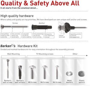 Uchwyt ścienny do kuchenki mikrofalowej 29-42cm biały 4