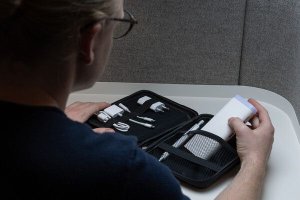 TROIKA BLACK CONNECTED organizer Poliester, Poliuretan (PU), Brezent Czarny 6