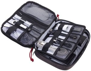 TROIKA BUSINESS TECH POUCH organizer Poliester Czarny, Szary 2