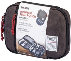 TROIKA BUSINESS TECH POUCH organizer Poliester Czarny, Szary 3