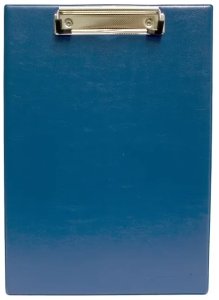 Klemmbrett A4 blau - ohne Einband 1
