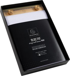 Exacompta FAF Desk Pad Dotted - Size 197x115mm - 170 micro perforated sheets. Retro design - refillable. 3