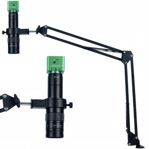 WYSIĘGNIK RUCHOME RAMIE BAZA DO MIKROSKOPU CYFROWEGO OŚWIETLACZ KAMERKA 2K 7