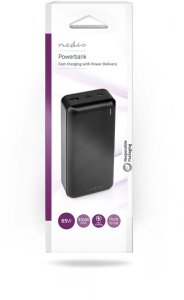 NEDIS Powerbank 32000mAh für Laptops, schwarz 8