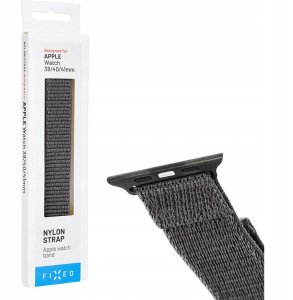 Fixed | Sporty Strap for Apple Watch 38/40/41mm | 160-210 mm | Dark gray | Nylon 1