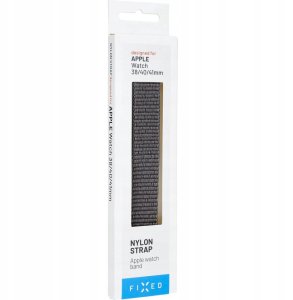 Fixed | Sporty Strap for Apple Watch 38/40/41mm | 160-210 mm | Dark gray | Nylon 5