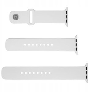 Fixed | Sporty Strap Set for Apple Watch 38/40/41 mm | 160-225 mm | White | Silicone 4