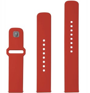 Fixed | Sporty Strap Set with Quick Release 22mm for Smartwatch | 160-235 mm | Red | Silicone 2