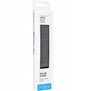 Fixed | Sporty Strap for Apple Watch Ultra 49mm | 160-210 mm | Dark gray | Nylon 4