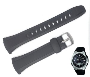 Pasek do zegarka Casio WVA-M640 czarny 10408444 . 1