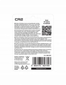 Bateria litowa Mathorn Ultimate CR2 1000mAh Lithium 2