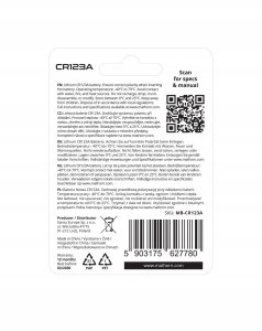 Akumulator Akyga Bateria litowa Mathorn Ultimate CR123A 1500mAh Lithium 2