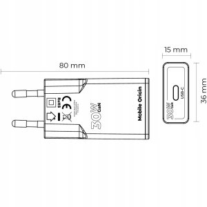 Mobile Origin GaN 30W Slim Charger TUV, MO17 - USB-C 7