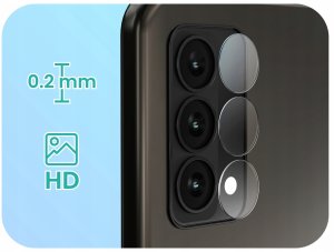 3-PAK Szkło Na Aparat Do Realme GT Master 5G (Hartowane, Na Obiektyw, 9H) 2