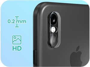 2-PAK Szkło Na Aparat Do iPhone X / XS / XS Max (Hartowane, Na Obiektyw) 2