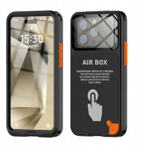 Etui Wodoodporne Do 6.1 Cali Uniwersalne (Obudowa, 360, Pancerne, Czarne) 2