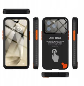 Etui Wodoodporne Do 6.1 Cali Uniwersalne (Obudowa, 360, Pancerne, Czarne) 3