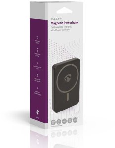 NEDIS Powerbank 5000mAh für kabelloses Laden, schwarz 12