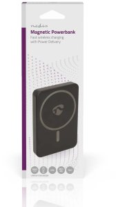 NEDIS Powerbank 5000mAh für kabelloses Laden, schwarz 10