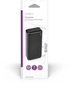 NEDIS Powerbank 30000mAh, schwarz 20