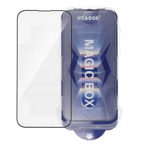 Szkło Hartowane 6D Pro Veason Easy-Install Glass + Aplikator - do Iphone 16 Pro Max czarny 6