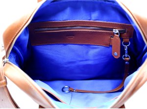 Lumi Juhana Computer bag, cognac 1