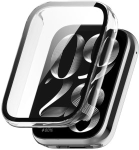 Etui z osłoną ekranu Supero Tpuplating do Xiaomi Smart Band 9 Pro, przezroczyste 1