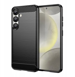 Etui Carbon Case elastyczne silikonowe na Xiaomi 15 Ultra - czarne 1