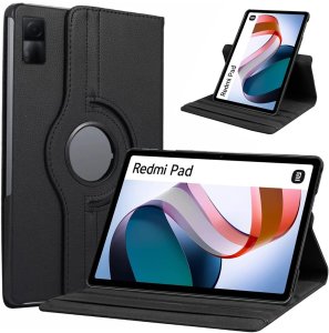 Etui z klapką Supero Rotating do Xiaomi Redmi Pad SE, czarne 1