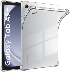Etui silikonowe TPUCLEAR do Samsung Galaxy Tab A9+ Plus SM-X210, przezroczyste 1