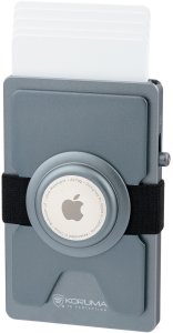 Aluminiowy portfel z wysuwanymi kartami i miejscem na AirTag od Apple (ciemny szary) Uniwersalny 1