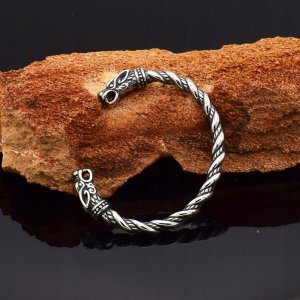 Bransoleta MĘSKA CZARNA EKOSKÓRA SKRZYDŁO ZŁOT 449 5