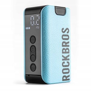 Pompka elektryczna Rockbros 42520006001 kompresor z cyfrowym wyświetlaczem do piłek / balonów - niebieska 4