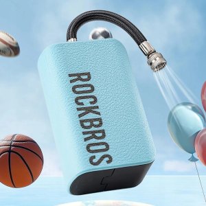 Pompka elektryczna Rockbros 42520006001 kompresor z cyfrowym wyświetlaczem do piłek / balonów - niebieska 9