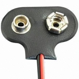 ROSFIX KONEKTOR ADAPTER BATERII 9V DC 2.1/5,5 ZATRZASK BATERIA 9V 2