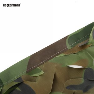 Zestaw siatka maskująca Heckermann 1x1,5m 150D + Opaski zaciskowe 100szt. - Zielone 7