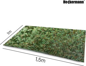 Zestaw siatka maskująca Heckermann 1x1,5m 150D + Opaski zaciskowe 100szt. - Zielone 8