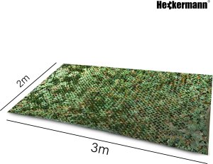 Zestaw siatka maskująca Heckermann 2x3m 150D + Opaski zaciskowe 100szt. - Zielone 8
