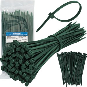 Zestaw siatka maskująca Heckermann 2x3m 150D + Opaski zaciskowe 100szt. - Zielone 9