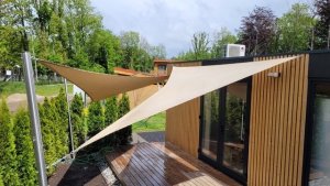 Żagiel wodoszczelny premium 4,2x4,2x5,9 - Beżowy 3