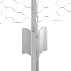 vidaXL Słupy ogrodzeniowe 5 szt. U-Channel 60 cm ze stali ocynkowanej 3