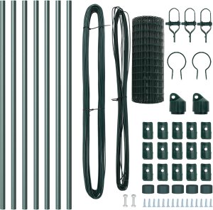 vidaXL Euro Fence z 7 słupkami 0.8x10 m Stal ocynkowana Zielona 3