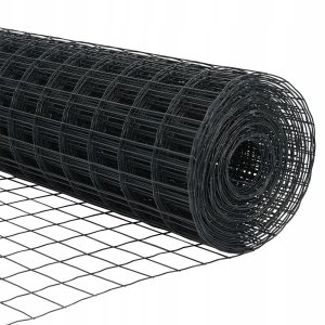 vidaXL Ogrodzenie Euro z 7 słupkami z kolcami 1.4x10 m stal ocynkowana szara 10